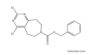 Molecular Structure of 1207362-38-6 (benzyl 2,4-dichloro-8,9-dihydro-5H-pyrimido[4,5-d]azepine-7(6H)-carboxylate)